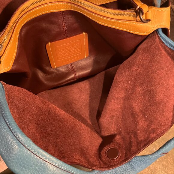 Coach Bandit Hobo Bag Goldenrod Multi Leather - Picture 8 of 13